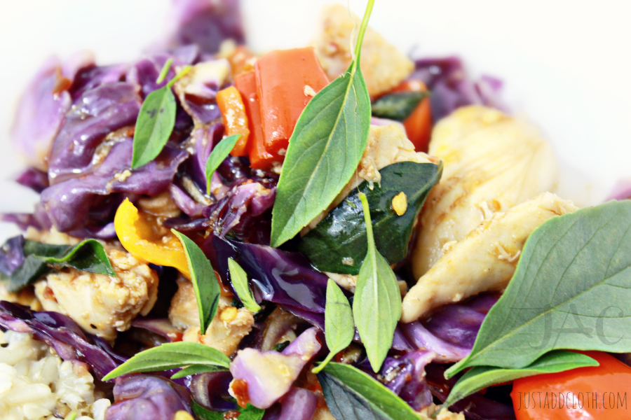 red cabbage chicken stir fry 3