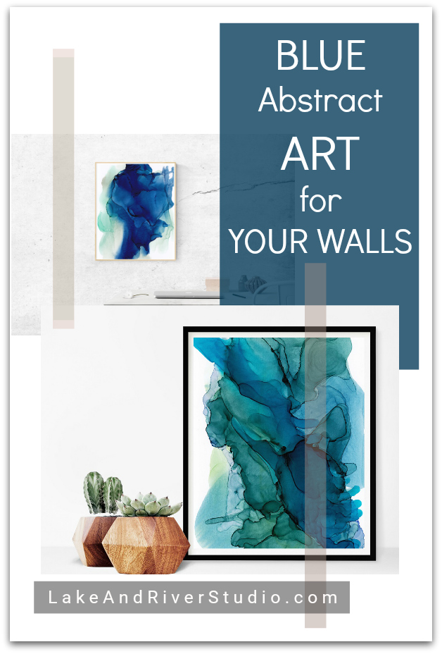 Blue Abstract Art for Your Walls