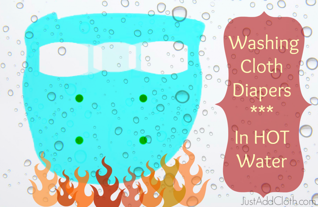 washing cloth diapers in hot water